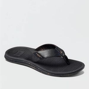 Reef Men’s Santa Ana Sandals in Bold Black in size 9